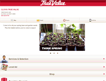 Tablet Screenshot of clovistruevalue.com